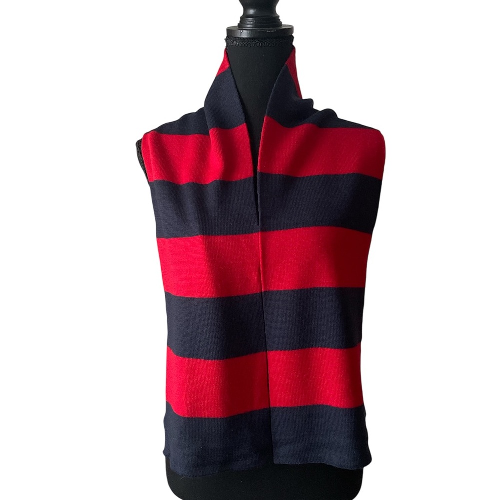 GAP Kids Bold Red and Blue Striped Scarf